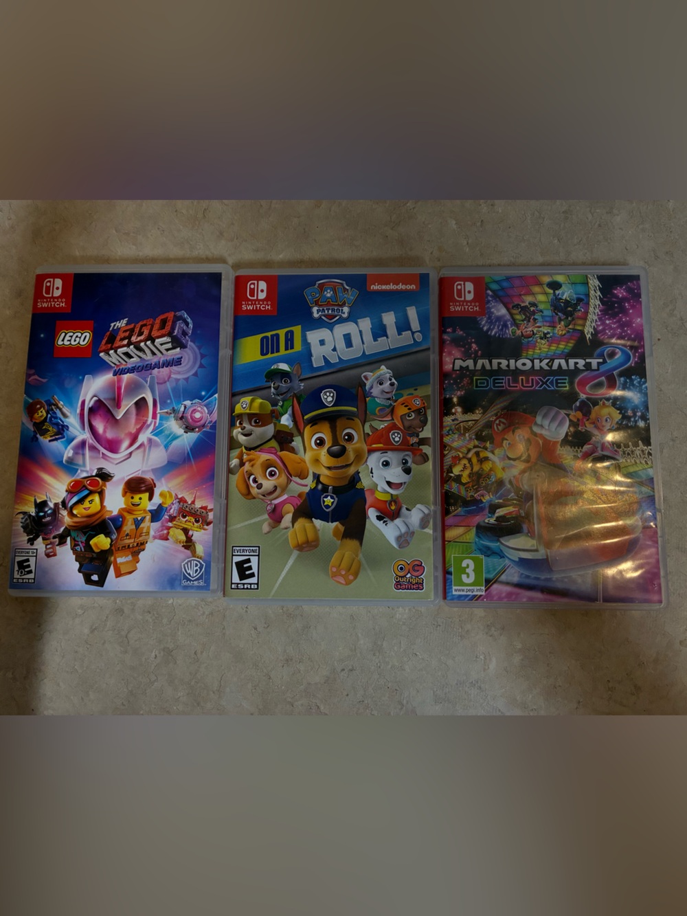 3 Nintendo Switch games